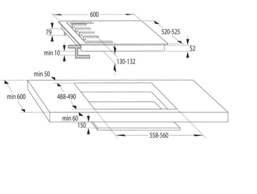 Варочная панель GORENJE GW6D42CLI